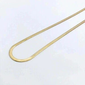 2.5mm Dainty Gold  Snake Chain Necklace 18k Gold Plated Chain Layering
